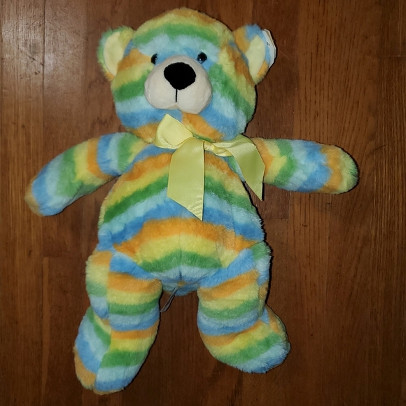 GANZ Sunshine Striped Plush Bear NWT - Picture 7 of 13